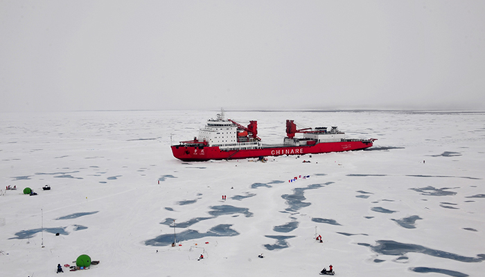 An international team of scientists aboard China’s icebreaker Xuelong conducted extensive sampling of Arctic Ocean waters to study changes in ocean acidification during expeditions in 2008 and 2010. 