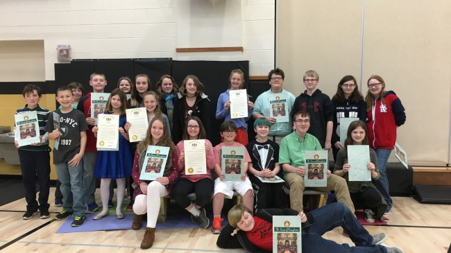 Iroquois Elementary School students won the Pennsylvania Governor’s Award for the recycling program they developed with help from Pennsylvania Sea Grant. 