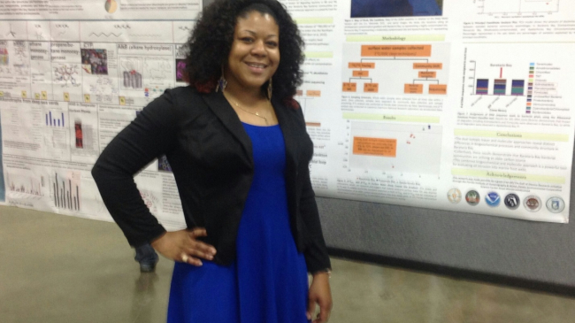 Tiffany Baskerville at the NOAA EPP/MSI 2014 Forum. 