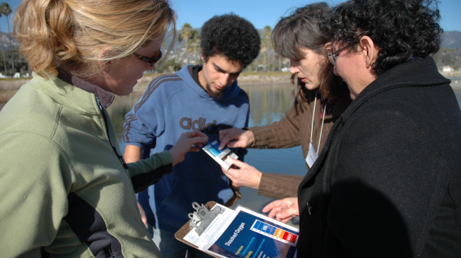 California teachers get trained on water quality monitoring that they can then take back into their classrooms to promote STEM education.