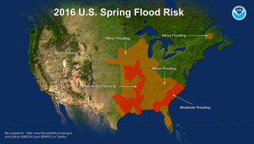 Spring flood risk map 2016