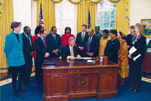 President Clinton Signing the Environmental Justice Executive Order in 1994