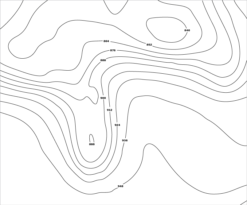 Height contours