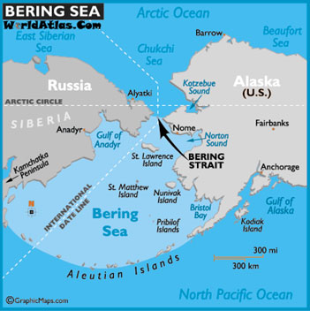 Bering Sea map