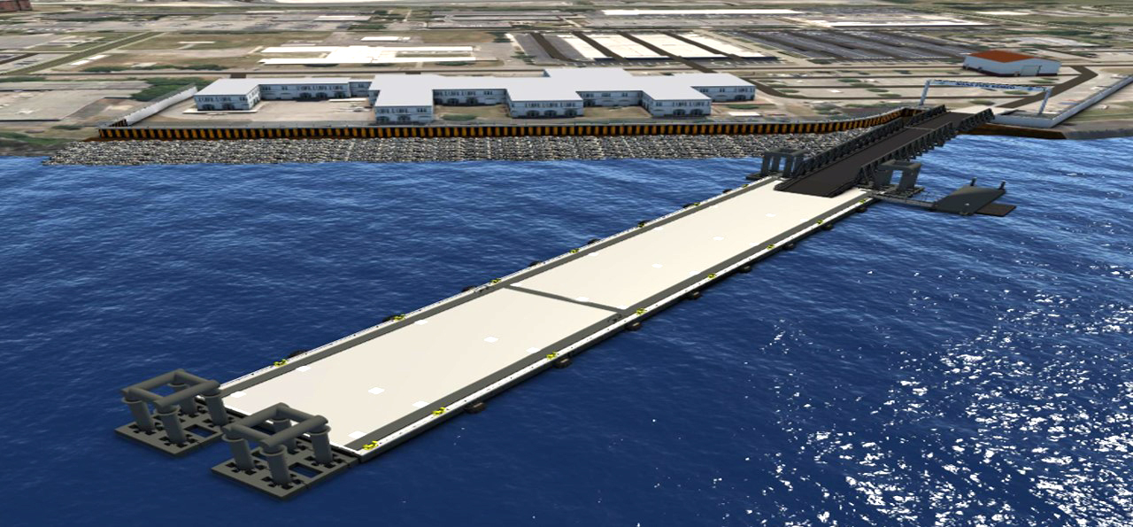Conceptual rendering of new NOAA ship pier and other improvements at the agency’s pier facility in North Charleston, South Carolina.