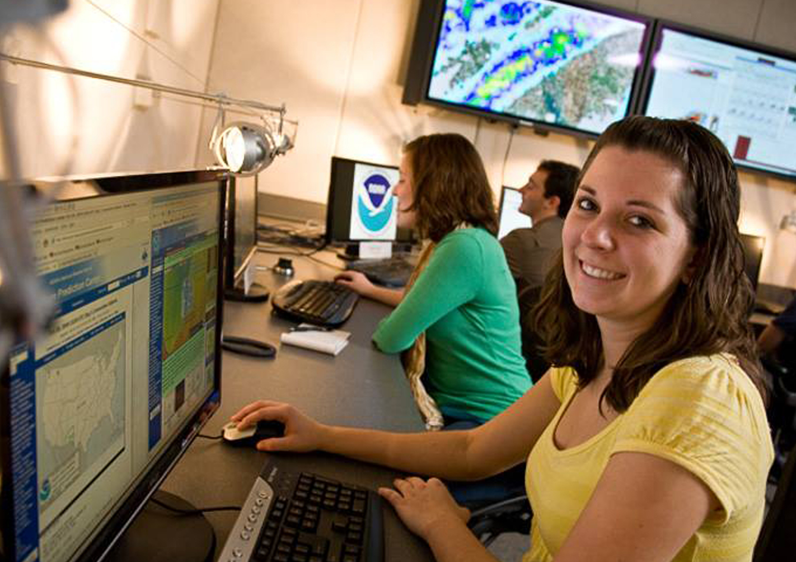 Tiffany Meyer, Cooperative Institute Research Associate and NOAA Hazardous Weather Testbed Technical Advisor.