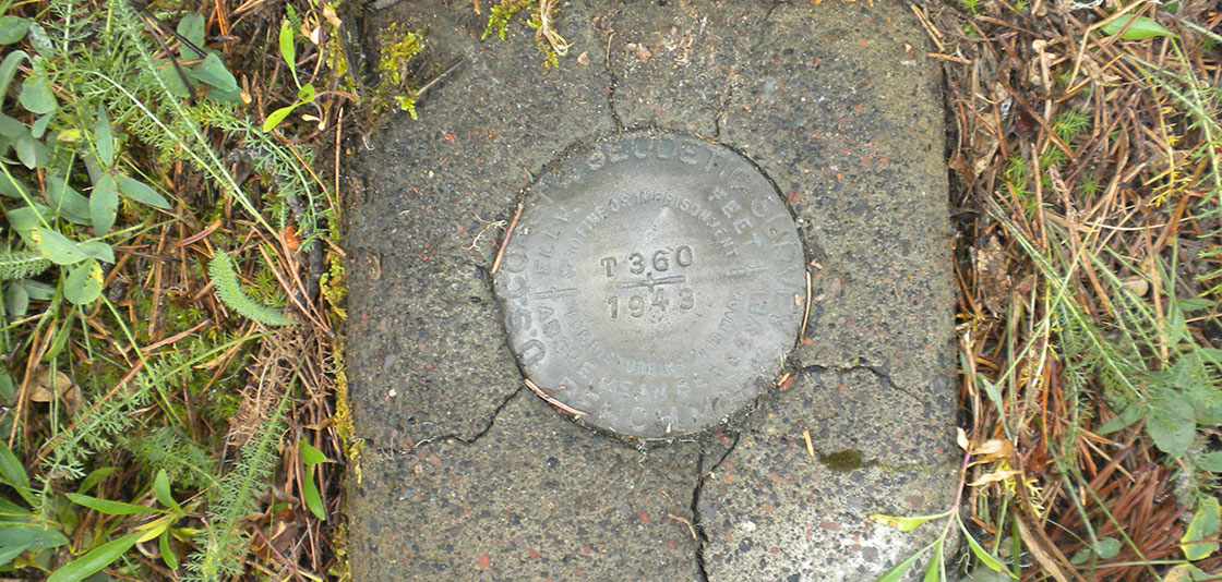The GPS on Benchmarks project encourages people to visit the bench mark of their choice, such as the one shown here, collect GPS observations and send the information to NOAA. 
