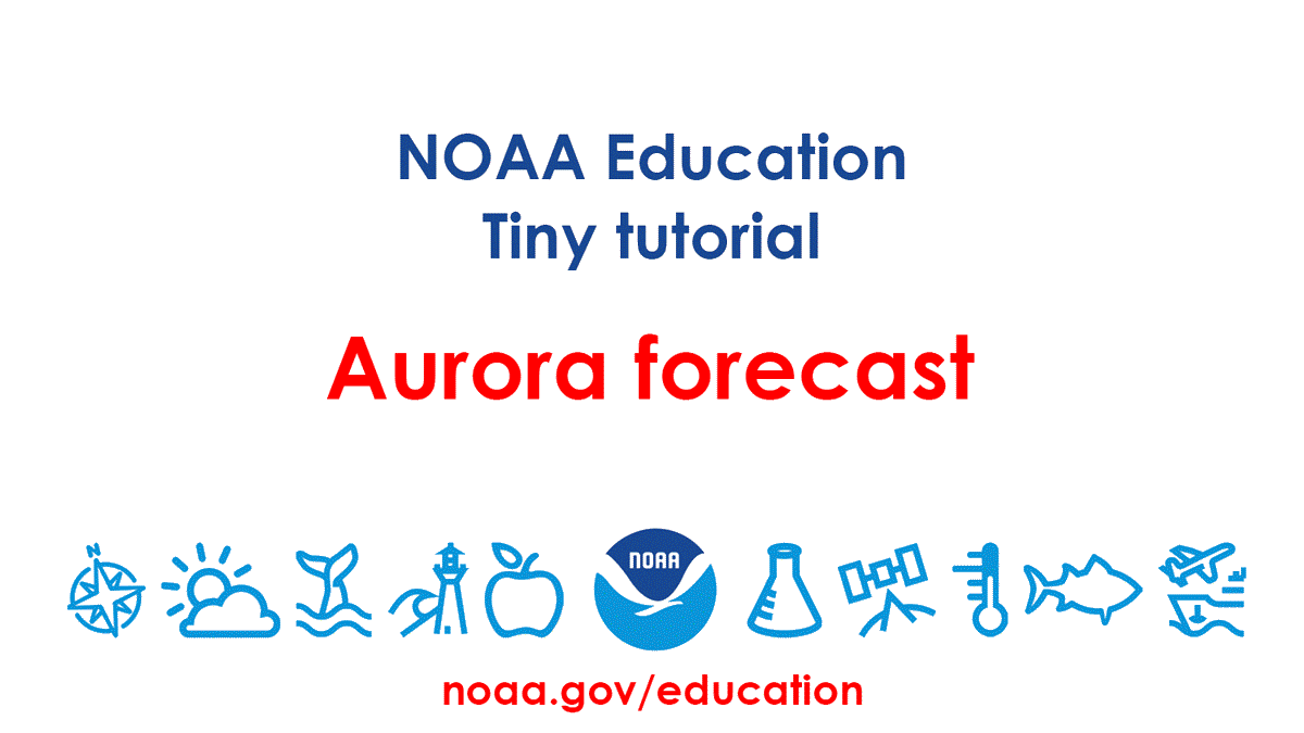 Animated tiny tutorial for accessing the aurora forecast.