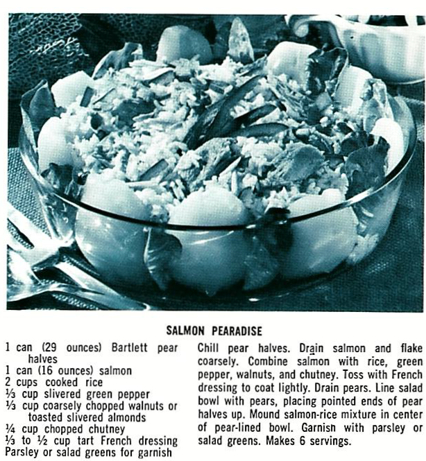 Recipe for Salmon Pearadise.