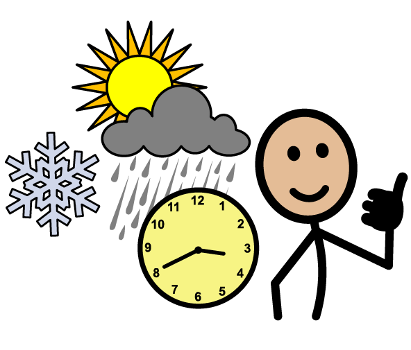 NWS created an illustration comprised of symbols with its special education partner n2y that helps people with cognitive difficulties recognize a Severe Weather Watch.
