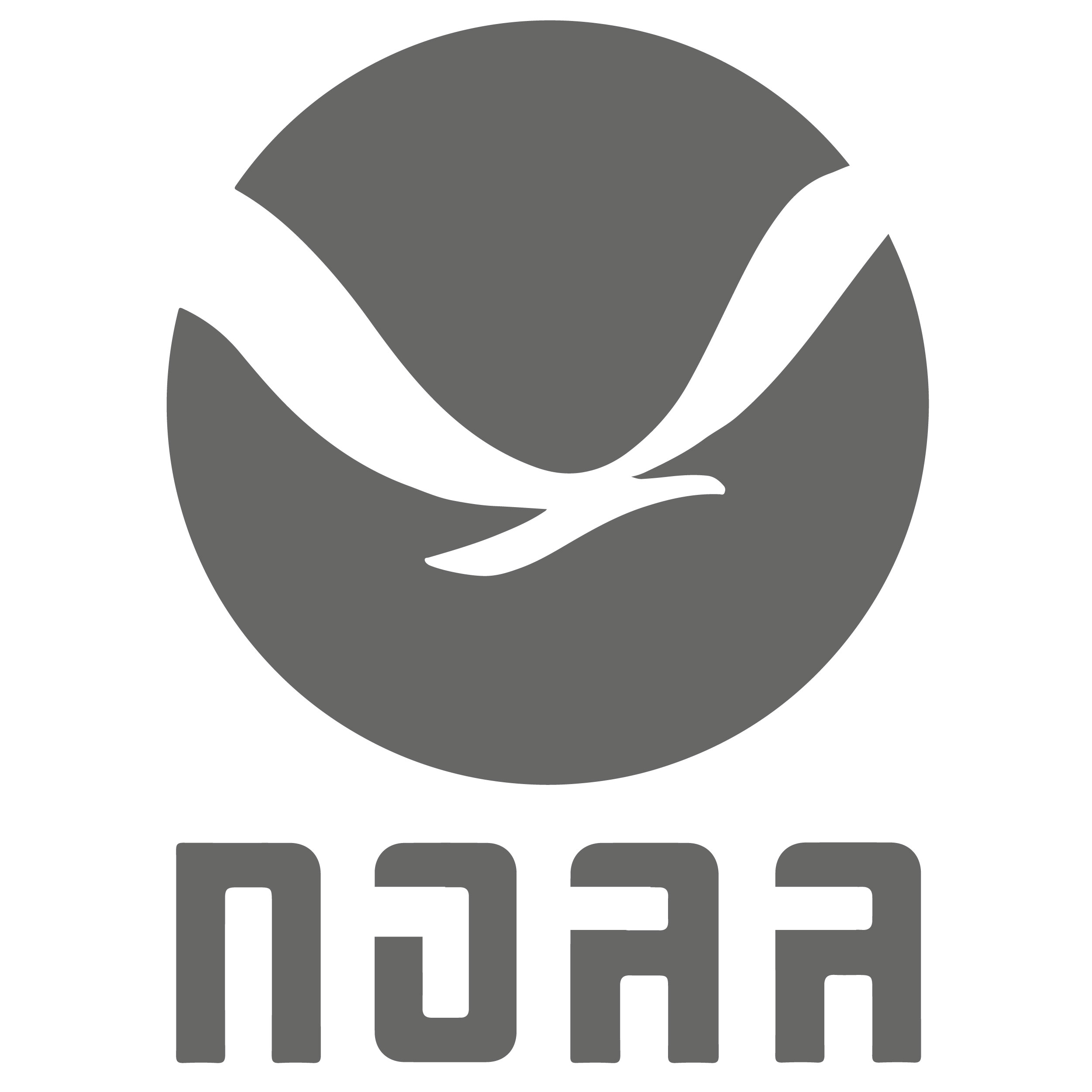 NOAA logo pumpkin carving template.