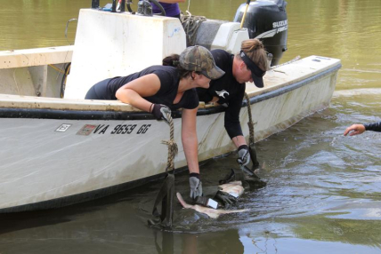 Tribal citizens help with Atlantic sturgeon research