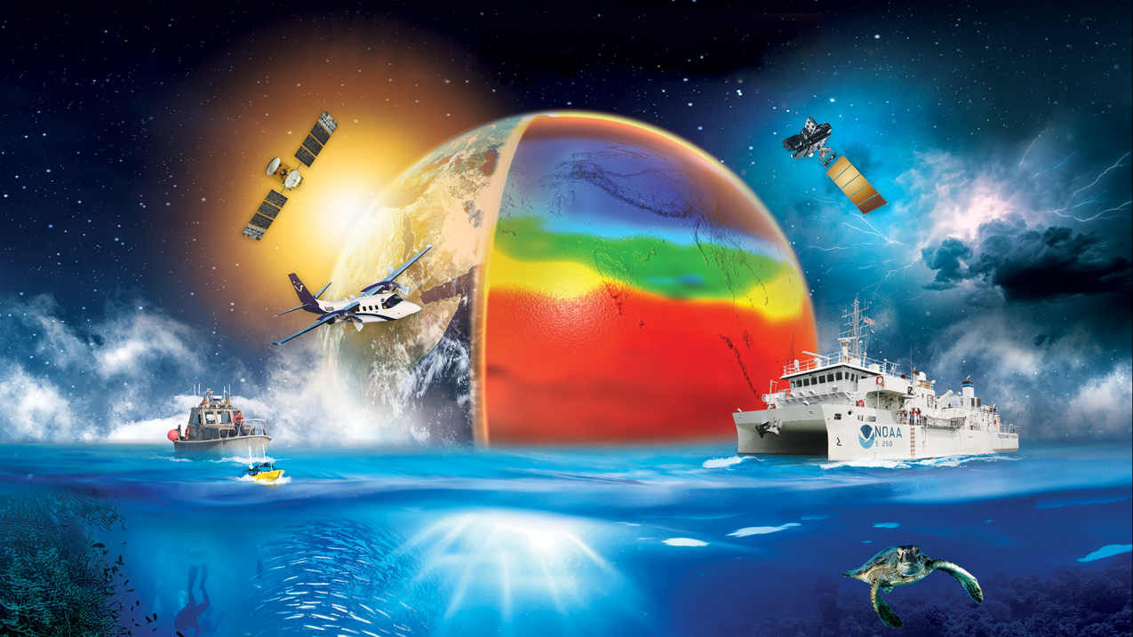 NOAA collects and archives environmental data from the depths of the ocean to the surface of the sun to understand and predict our weather.