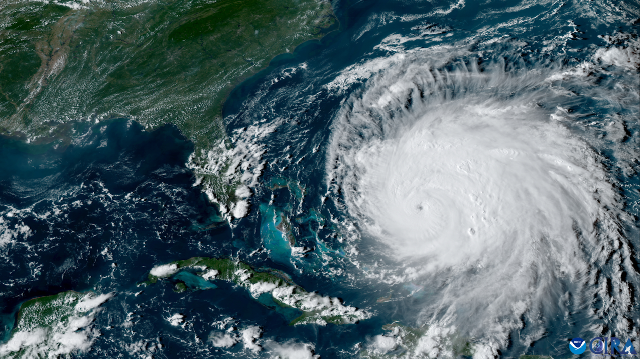 Hurricane Fiona — seen here on NOAA’s GOES 16 satellite on Sept. 21, 2022 — was a Category-4 storm that caused 29 direct and indirect deaths and more than 3 billion dollars in damages. Due to the death and destruction, the name “Fiona” was retired from the rotating lists of Atlantic tropical cyclone names by the World Meteorological Organization in 2023.