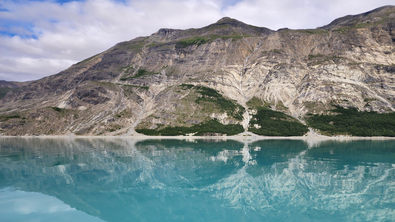 Photo of glacial silt in Glacier Bay National Park, 2022. Glacial silt in coastal waters increases marine alkalinity, enhancing ocean carbon storage. Credit: Marina May, University of Washington/NOAA