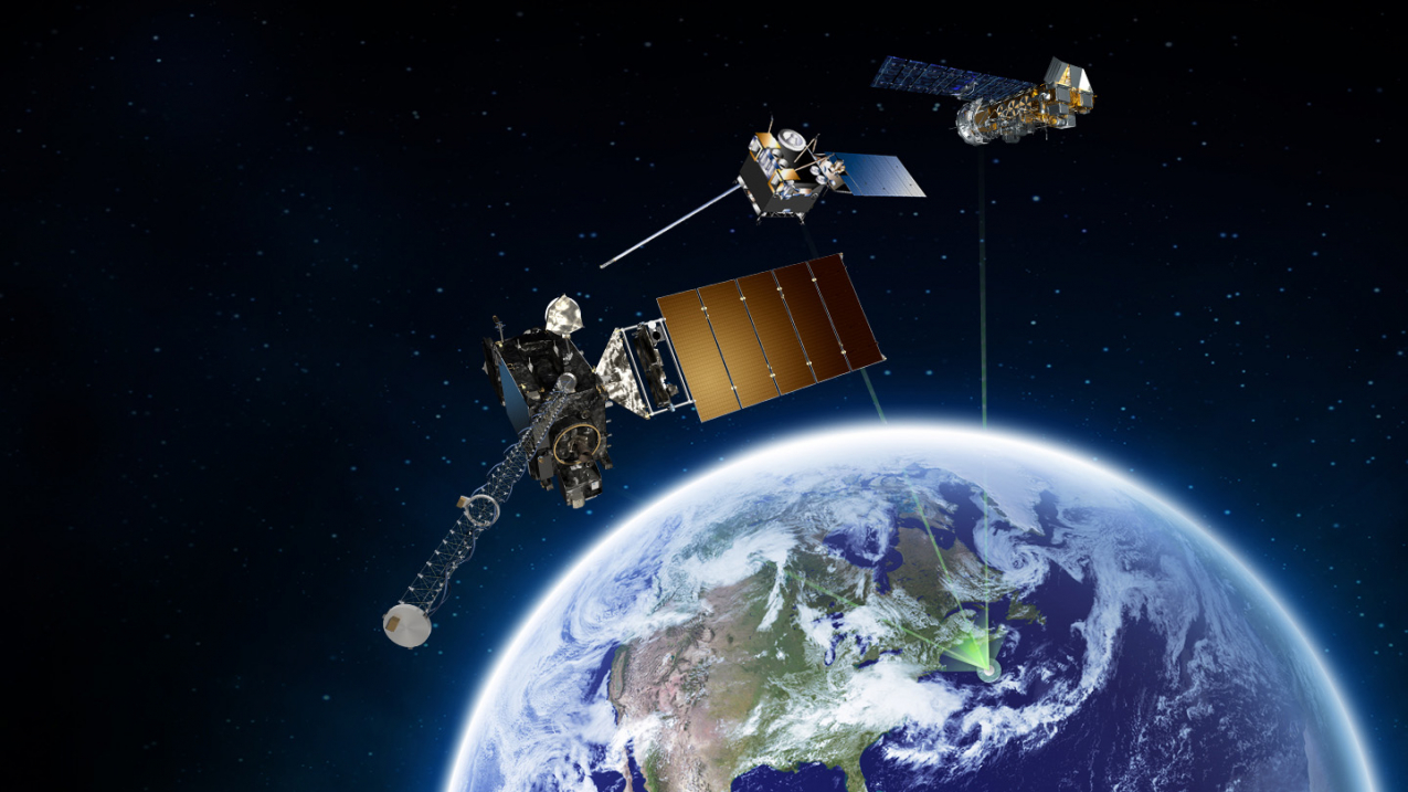 NOAA polar orbiting (right), geostationary (middle), and the new GOES-R series (left) satellites are part of the SARSAT constellation.