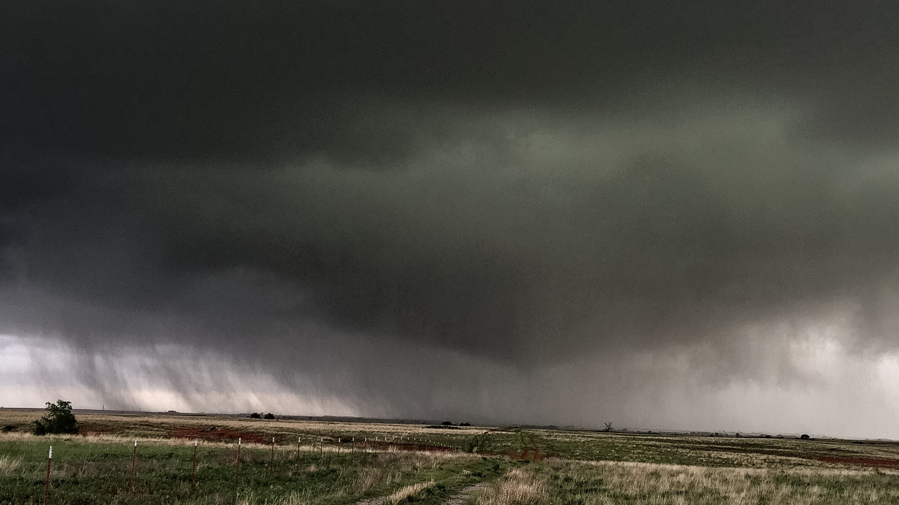This tornado, predicted by a prototype weather model, struck the town of Elk City, Oklahoma, on May 16, 2017. Its path was predicted hours in advance, rather than minutes, by an experimental NOAA model.