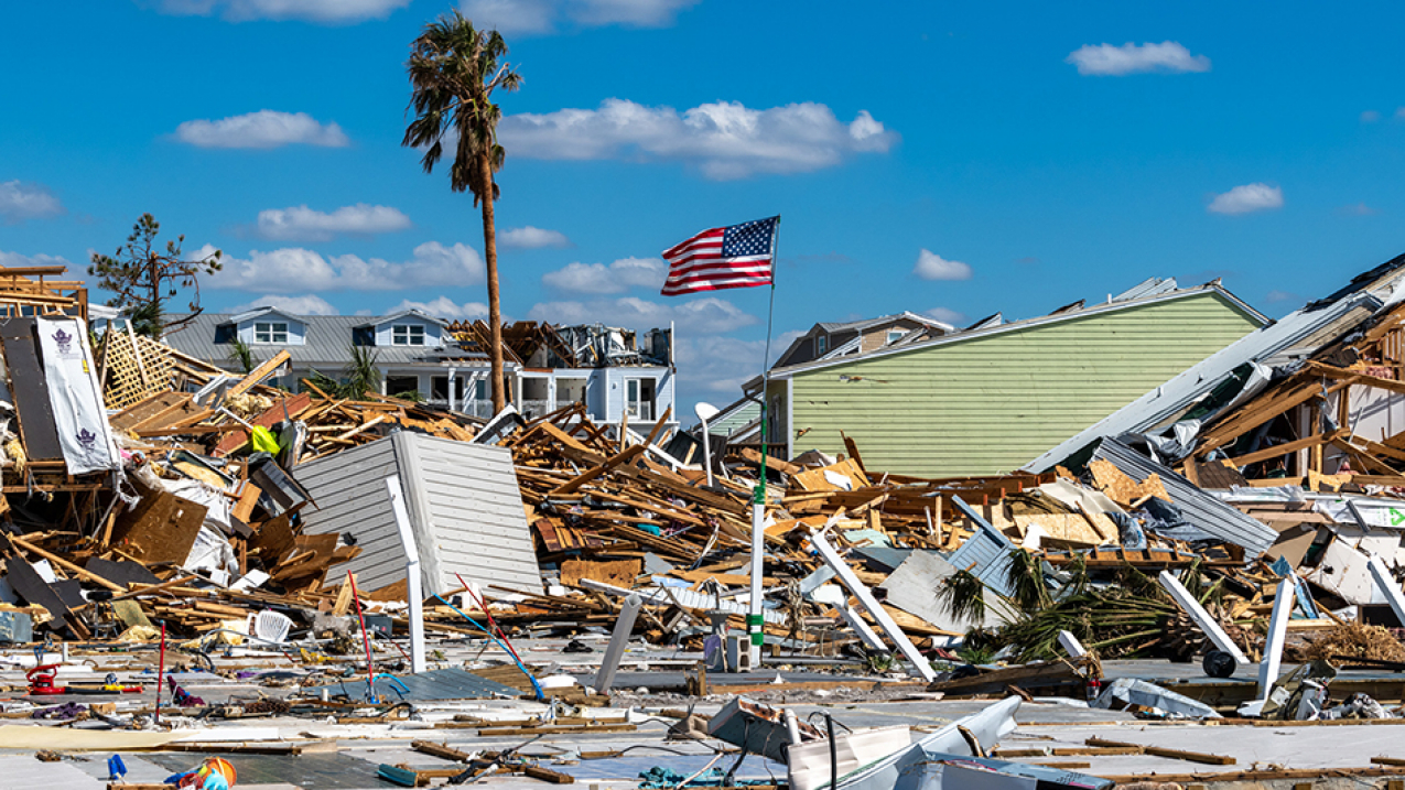 Hurricane Michael made landfall near Mexico Beach, Florida on October 10, 2018. With winds as high as 160 mph, the Category 5 storm slammed coastal towns in the area, leveling buildings and structures, flooding streets and leaving a trail of destruction.