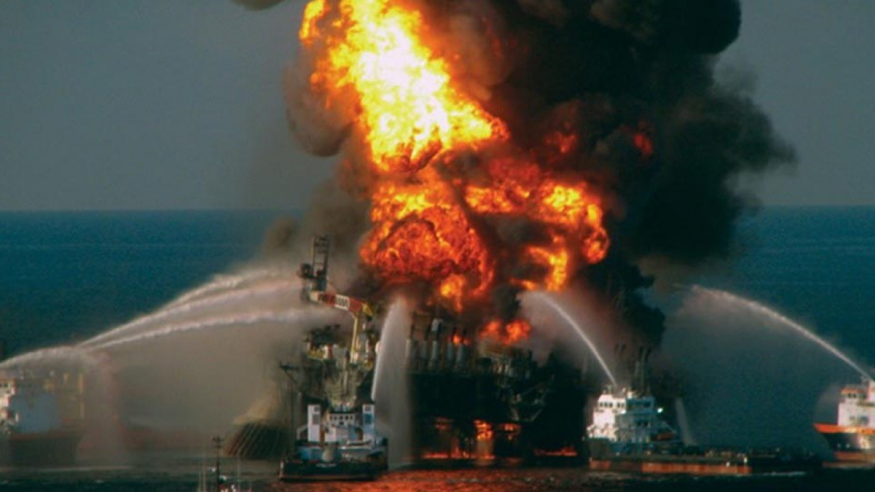 The largest marine oil spill in U.S. history occurred on April 20, 2010 when the BP oil rig, Deepwater Horizon, exploded killing 11 workers and spilling more than 134,000 barrels of oil into the Gulf of Mexico.