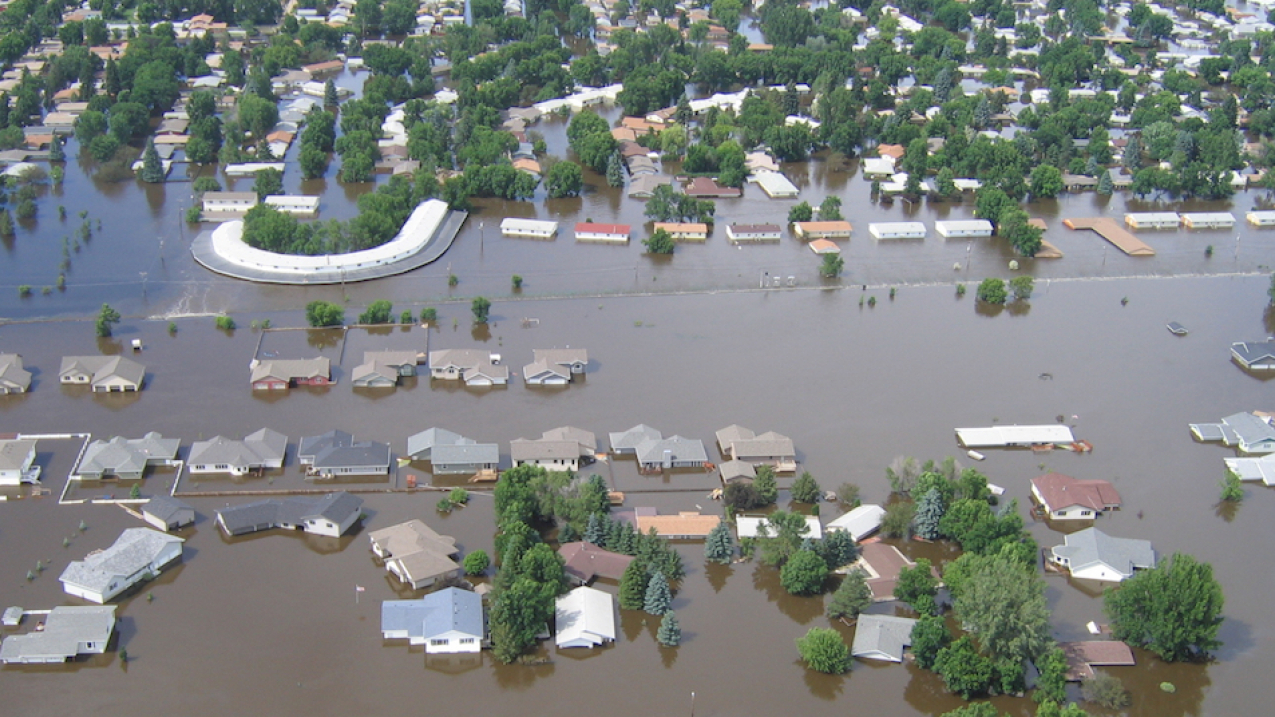 NOAA's National Weather Service urges communities in northern North Dakota to prepare for moderate to major flooding on the Souris River this spring. Last time the river flooded was in 2011 (as pictured here, near Minot.)  