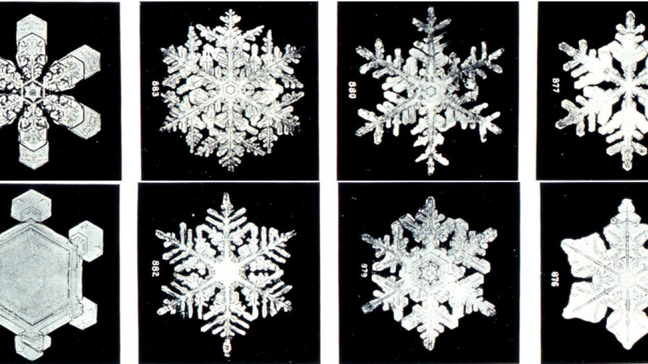 Explore the chemistry behind the formation of snowflakes