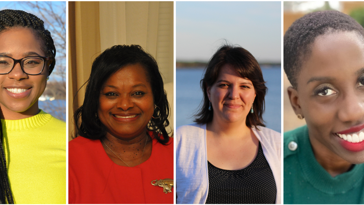 From left to right, Dr. Jeanette Davis, Cindy Woods, Melissa Hooper, and Jennifer Dickens.