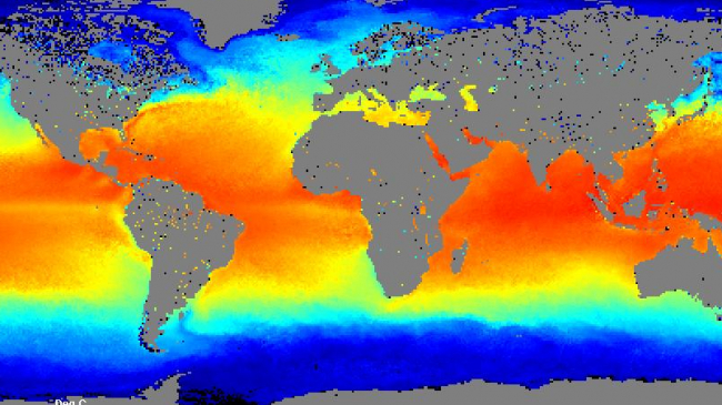 global map of sea surface temperatures - 2006
