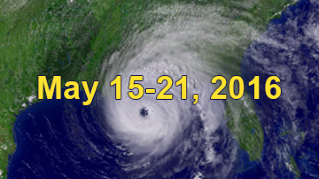National Hurricane Preparedness Week is May 15-21, 2016