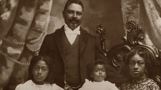 Captain William T. Shorey (1859-1919), pictured with his family, was one of the few African Americans to command a whaler, eventually captaining whaling vessels along the West Coast and in the Pacific.