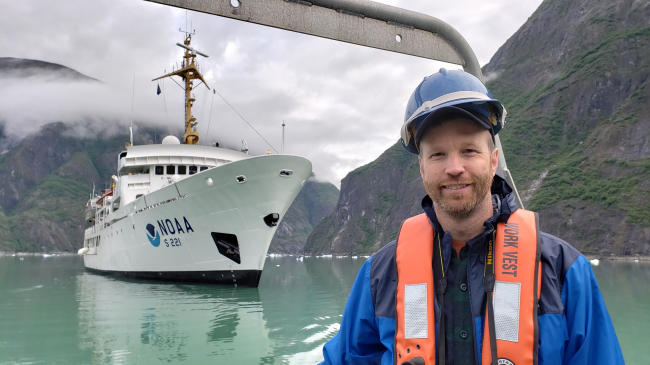 Teacher at Sea Eric Koser teaches physics at Mankato West High School in Mankato, Minnesota. Eric was aboard NOAA Ship Rainier while scientists conducted a hydrographic survey in Cold Bay, Alaska, in 2018.