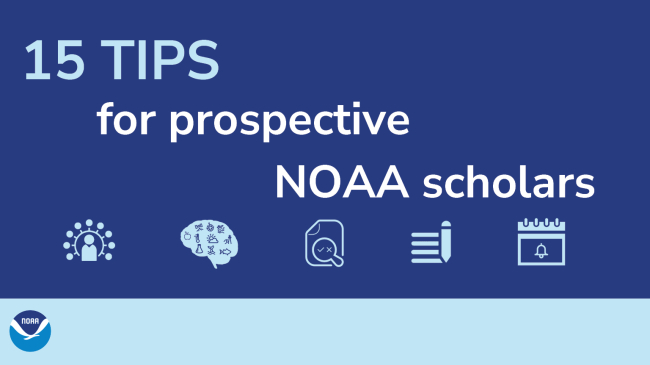 15 tips for prospective NOAA Scholars
