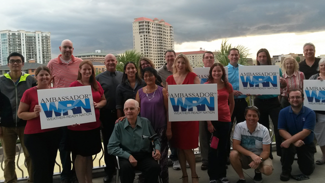 Members of the American Meteorological Society from the West Central Florida chapter actively participate in the Weather-Ready National Ambassador Program.