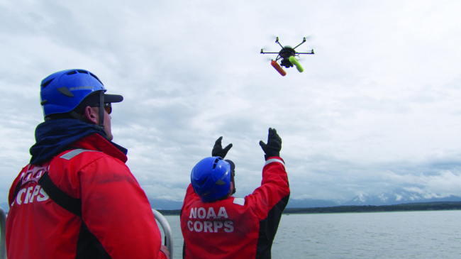 Hexacopter drone used to photograph Beluga whales in Cook Inlet, Alaska.