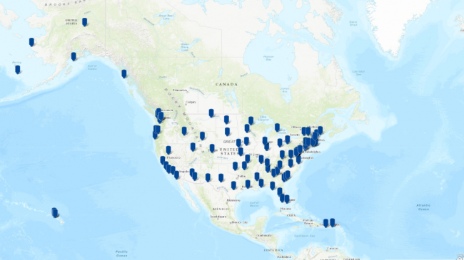 NOAA Office of Education storymap highlights all U.S. states and territories. 