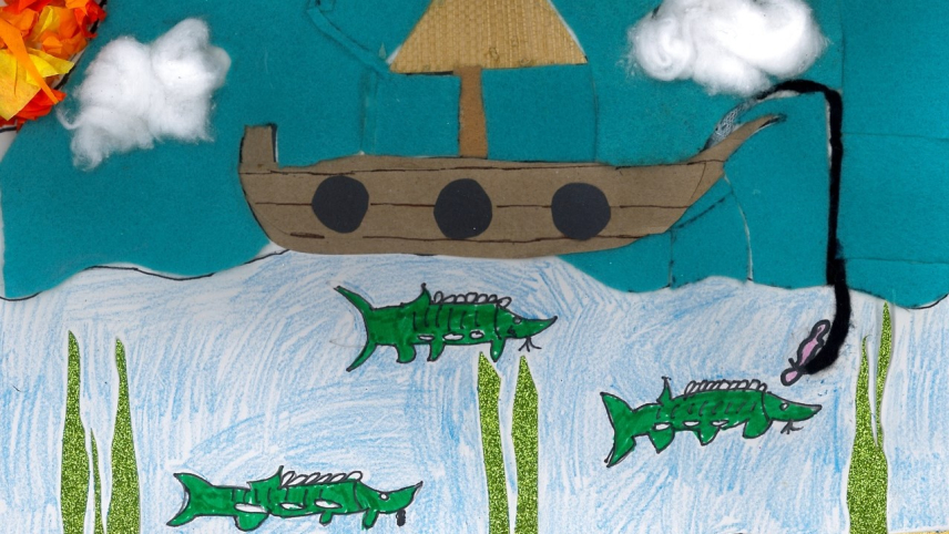 Phoebe D., Grade 3, is a winner of the 2019 Marine Endangered Species Art Contest. Winning artwork goes on display in the Greater Atlantic Regional Fisheries Office in Gloucester, Massachusetts, and is featured in a calendar.