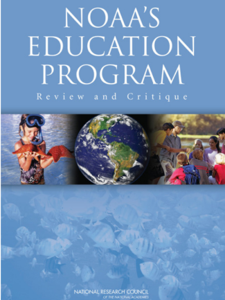 Cover photo of National Academies NOAA’s Education Program Review and Critique.
