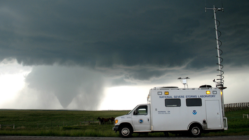 NOAA scientists continue to study tornadoes in an effort to better understand and predict them. 