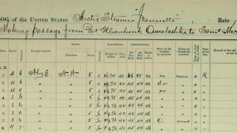 Through the Old Weather Project, volunteers transcribe observations recorded in historical ships’ logs.