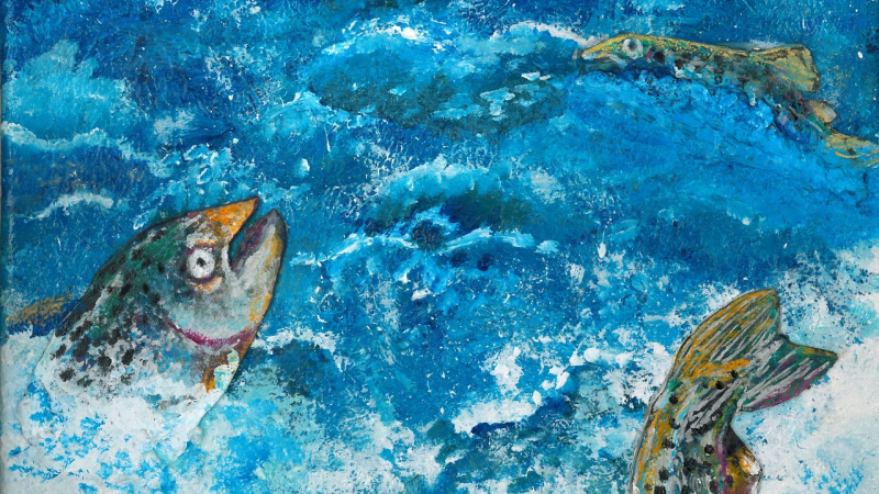 Michael H., Grade 12, is a winner of the 2019 Marine Endangered Species Art Contest. Winning artwork goes on display in the Greater Atlantic Regional Fisheries Office in Gloucester, Massachusetts, and is featured in a calendar.