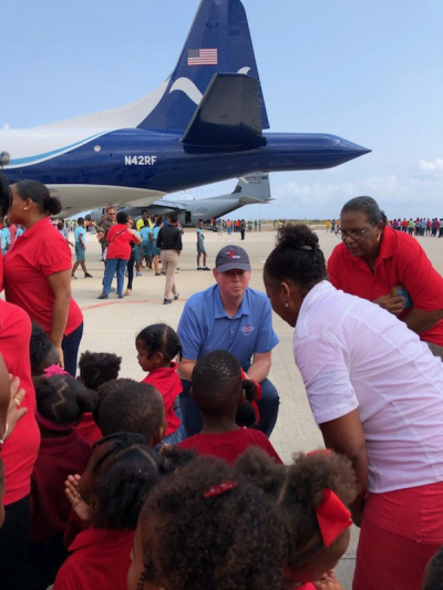NHC Director Ken Graham speaks with children at the Curacao stop of the Caribbean Hurricane Awareness Tour, one of six stops. The others are Veracruz and Cozumel, Mexico; San Jose, Costa Rica; Aruba; and Aguadilla, Puerto Rico.
