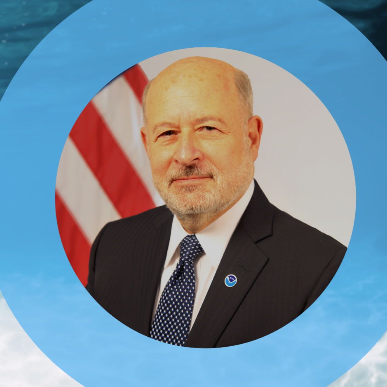 Graphic with an image of Dr. Rick Spinrad and text that says, "Ask the Administrator, @RickSpinradNOAA, #EarthDay2022."