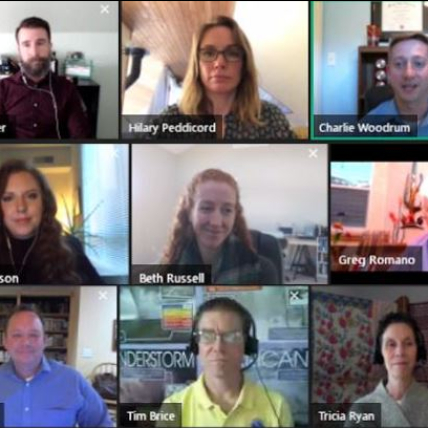 Presenters from the Three Minute Thesis Webinar on Communication and Engagement in a Virtual World, hosted by the NOAA Central Region Collaboration Team on October 30, 2020.