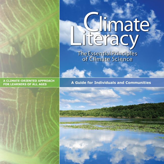 NOAA Climate Literacy Guide cover.