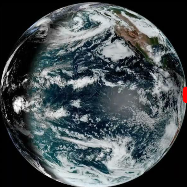 Screenshot from the video, Celebrating Earth Day with NOAA Satellites.