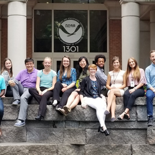 NOAA scholars at the 2018 Science & Education Symposium at NOAA Headquarters in Silver Spring, Maryland.