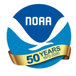 NOAA logo with 50th Anniversary banner